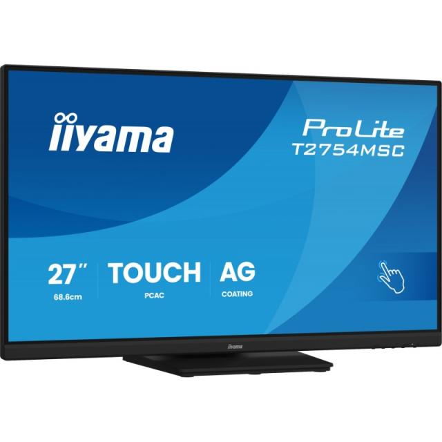 iiyama - ProLite T2754MSC-B2AG pantalla para PC 68,6 cm (27") 1920 x 1080 Pixeles Full HD Pantalla táctil