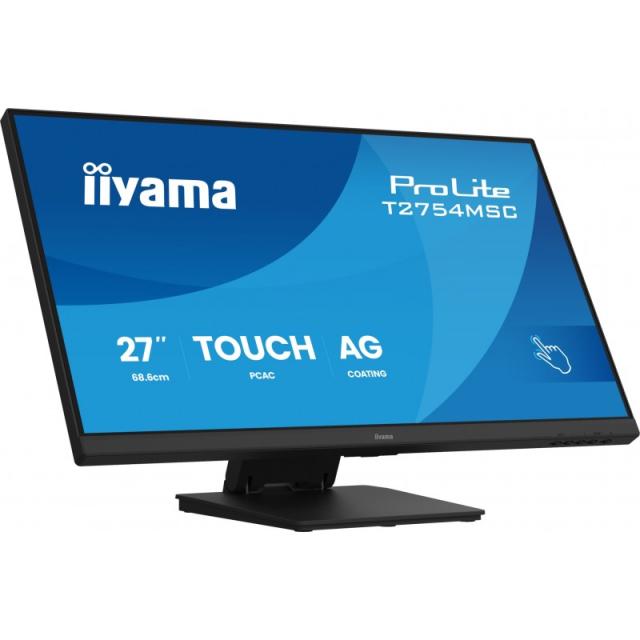 iiyama - ProLite T2754MSC-B2AG pantalla para PC 68,6 cm (27") 1920 x 1080 Pixeles Full HD Pantalla táctil