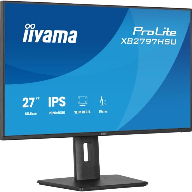 iiyama - ProLite XB2797HSU-B1 pantalla para PC 68,6 cm (27") 1920 x 1080 Pixeles Full HD LED Negro