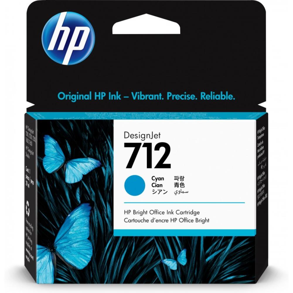 HP - Cartucho de Tinta DesignJet 712 cian de 29 ml