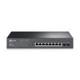 TP-Link - JetStream TL-SG2210MP switch Gestionado L2/L2+ Gigabit Ethernet (10/100/1000) Energía sobre Ethernet (PoE) 1U Negro