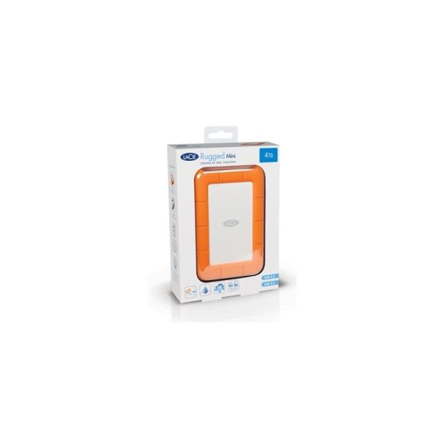 LaCie - Rugged Mini disco duro externo 4 TB Naranja