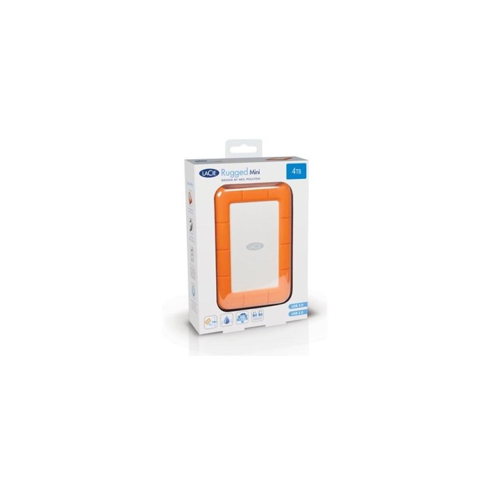 LaCie - Rugged Mini disco duro externo 4 TB Naranja