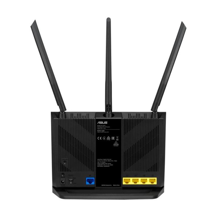 ASUS - 4G-AX56 router inalámbrico Gigabit Ethernet Doble banda (2,4 GHz / 5 GHz) Negro