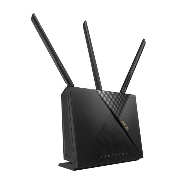 ASUS - 4G-AX56 router inalámbrico Gigabit Ethernet Doble banda (2,4 GHz / 5 GHz) Negro