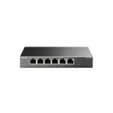 TP-Link - TL-SF1006P switch No administrado Fast Ethernet (10/100) Energía sobre Ethernet (PoE) Negro