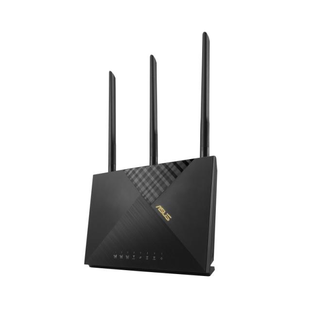 ASUS - 4G-AX56 router inalámbrico Gigabit Ethernet Doble banda (2,4 GHz / 5 GHz) Negro