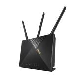 ASUS - 4G-AX56 router inalámbrico Gigabit Ethernet Doble banda (2,4 GHz / 5 GHz) Negro