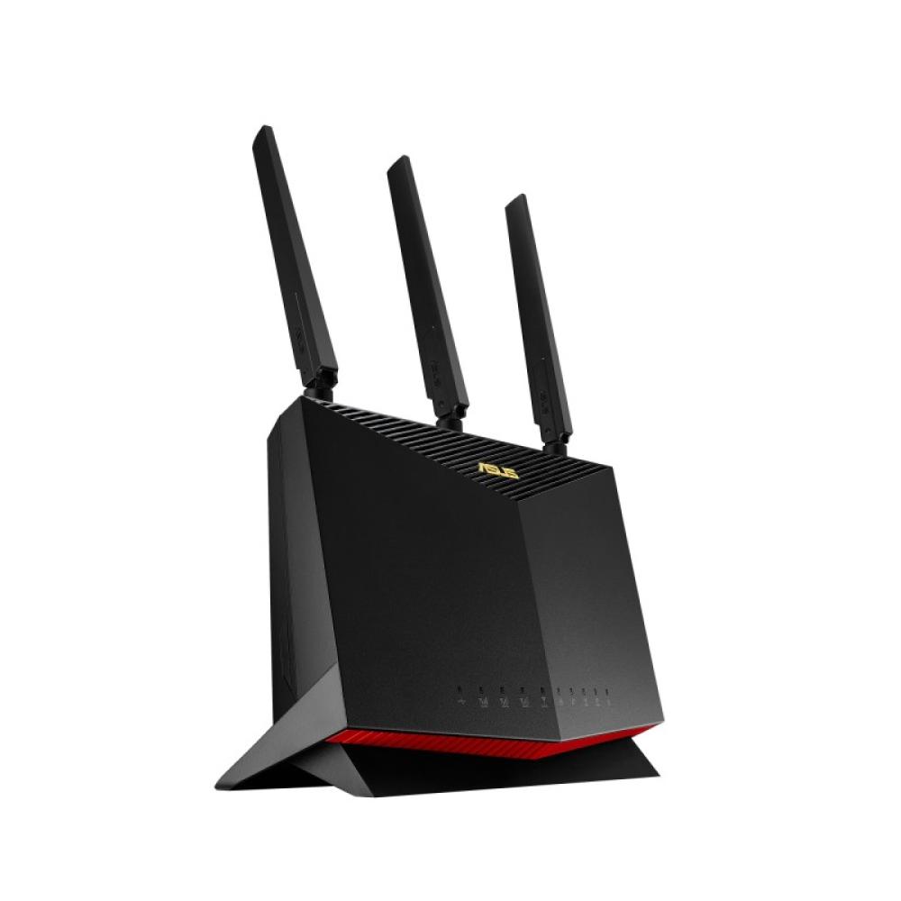 ASUS - 4G-AC86U router inalámbrico Gigabit Ethernet Doble banda (2,4 GHz / 5 GHz) Negro