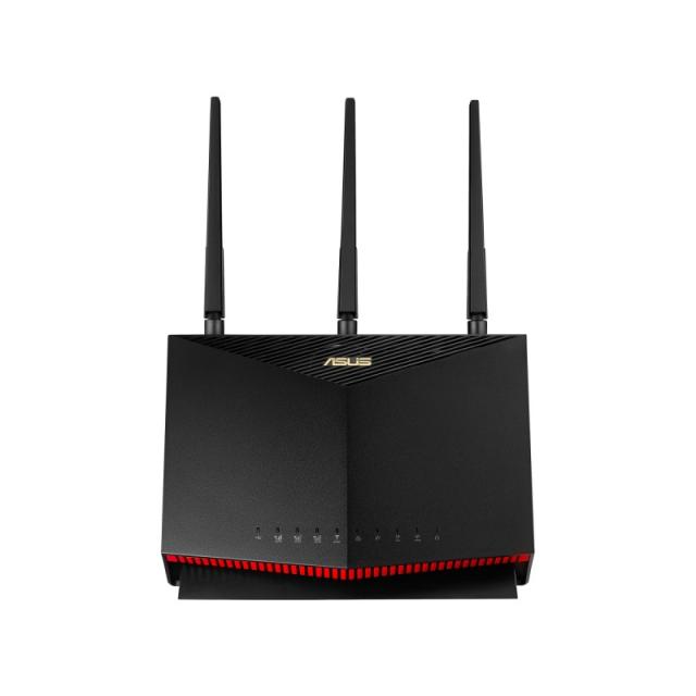 ASUS - 4G-AC86U router inalámbrico Gigabit Ethernet Doble banda (2,4 GHz / 5 GHz) Negro