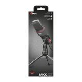 Trust - GXT 212 Negro, Rojo Micrófono para PC