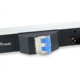 Equip - 333312 unidad de distribución de energía (PDU) 6 salidas AC 1U Negro