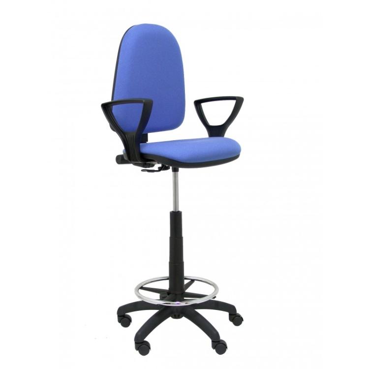 PIQUERAS Y CRESPO - Taburete Ayna bali azul claro brazos fijos