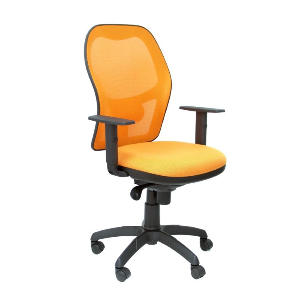PIQUERAS Y CRESPO - Silla Jorquera malla naranja asiento bali naranja