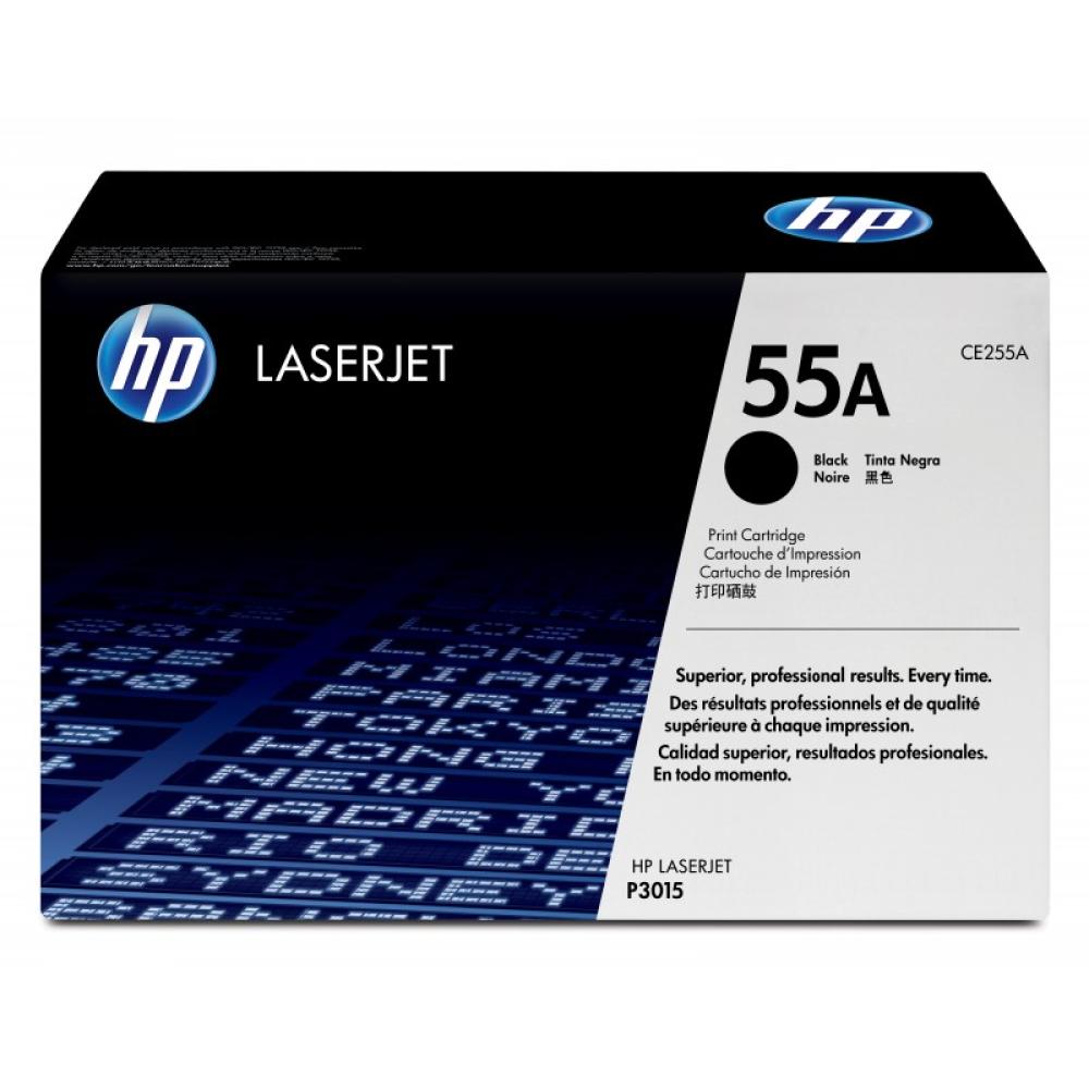 HP - Cartucho de tóner original LaserJet 55A negro