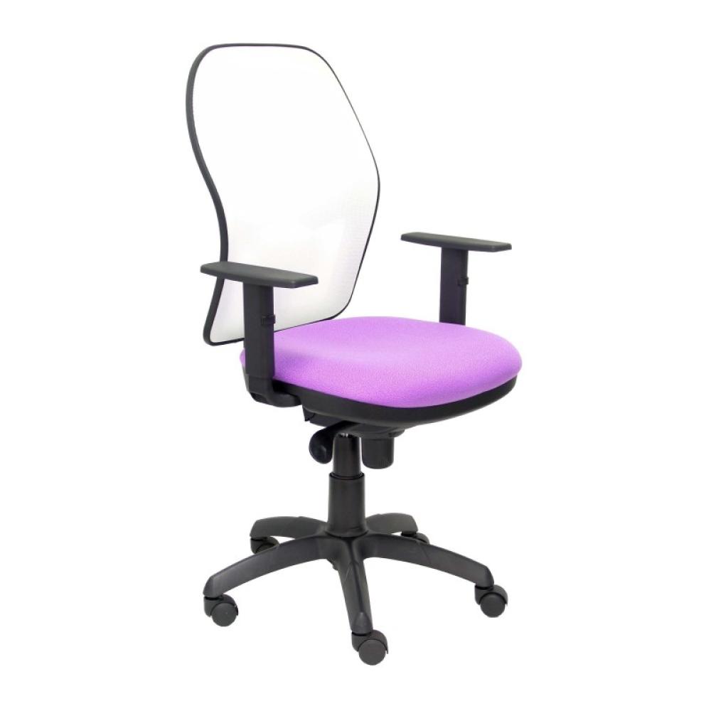 PIQUERAS Y CRESPO - Silla Jorquera malla blanca asiento bali lila