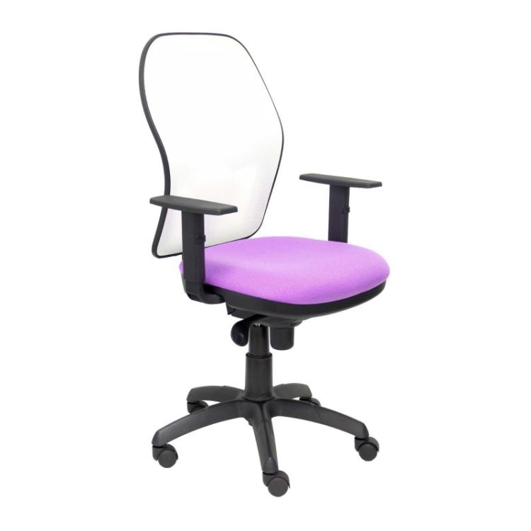 PIQUERAS Y CRESPO - Silla Jorquera malla blanca asiento bali lila