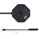 Ewent - EW1138 hub de interfaz USB 3.2 Gen 1 (3.1 Gen 1) Type-A 5000 Mbit/s Negro