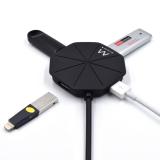 Ewent - EW1138 hub de interfaz USB 3.2 Gen 1 (3.1 Gen 1) Type-A 5000 Mbit/s Negro