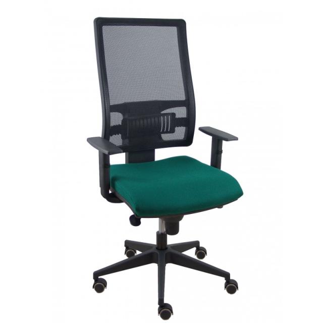 PIQUERAS Y CRESPO - Silla Horna bali verde botella brazos regulables