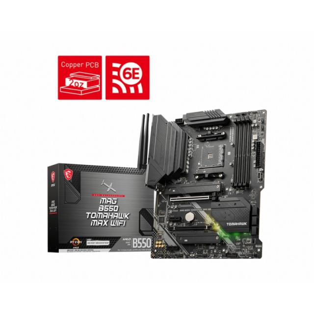 MSI - MAG B550 TOMAHAWK MAX WIFI AMD B550 Zócalo AM4 ATX