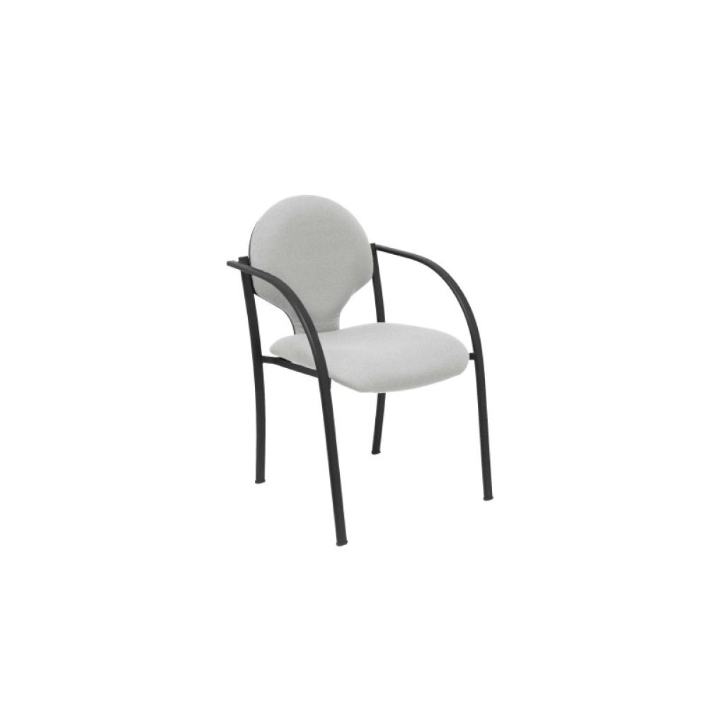 PIQUERAS Y CRESPO - Pack 2 sillas Hellin chasis negro bali gris claro