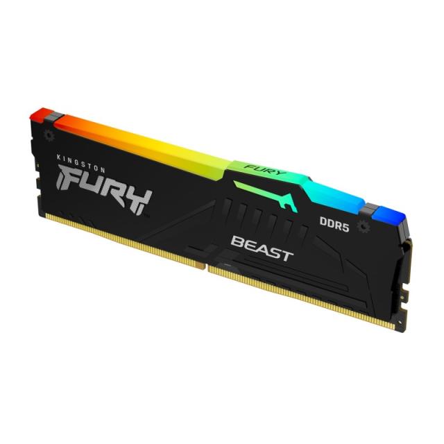 Kingston Technology - FURY Beast 32GB 6000MT/s DDR5 CL30 DIMM RGB EXPO