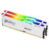 Kingston Technology - FURY Beast 32GB 6000MT/s DDR5 CL30 DIMM (Kit de 2) White RGB EXPO