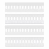 StarTech.com - Paquete de 100 - Etiquetas Blancas de 9cm para Cables - de Gancho a Gancho - de Gestión de Cables - Para Indetifi