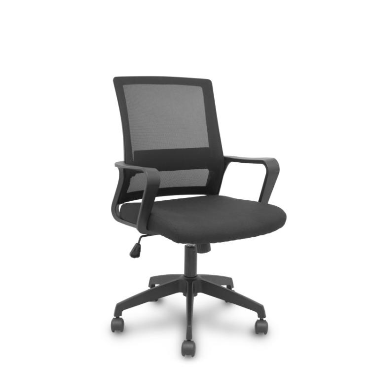 PIQUERAS Y CRESPO - Silla Ergo535 negra basculante respaldo malla negro asiento tela negro ruedas nailon