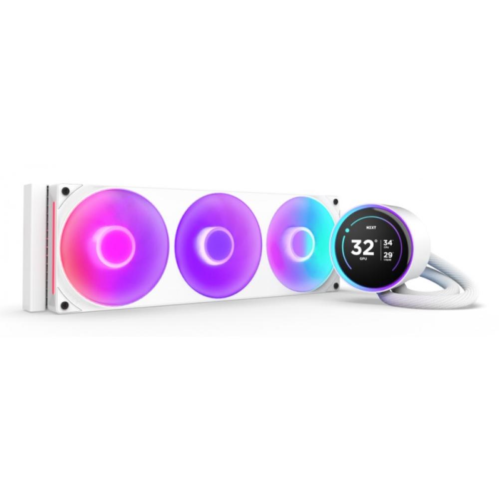 NZXT - Kraken Elite 360 RGB Procesador Sistema de refrigeración líquida todo en uno 12 cm Blanco 1 pieza(s)