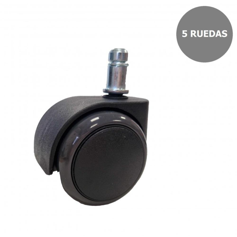 PIQUERAS Y CRESPO - Kit de 5 ruedas engomadas de 50 mm perno 11 mm