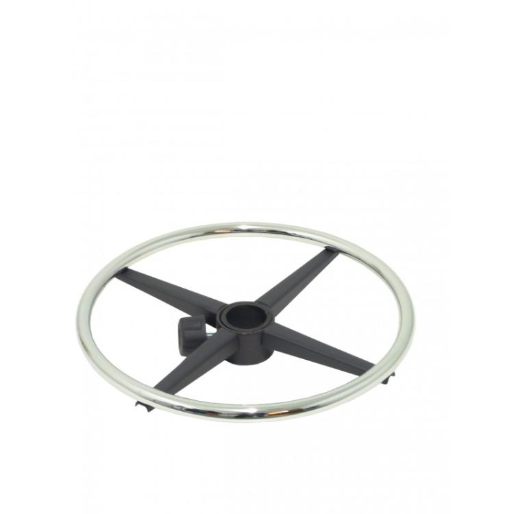 PIQUERAS Y CRESPO - Kit de 1 Aro reposapies cromado.