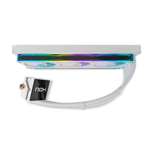 NOX - Hummer M-360 LCD/Kit RL Magnético ARGB Blanco