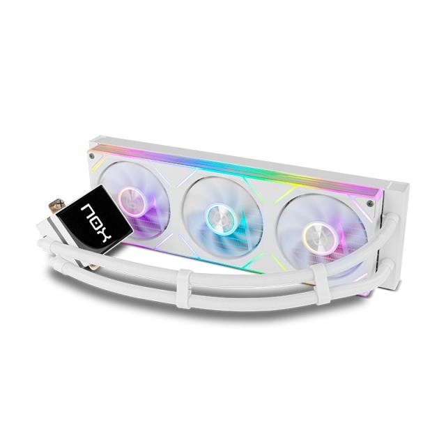 NOX - Hummer M-360 LCD/Kit RL Magnético ARGB Blanco