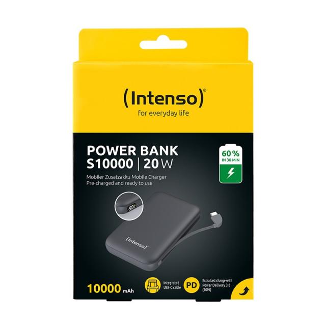 Intenso - S10000 Polímero de litio 10000 mAh Gris
