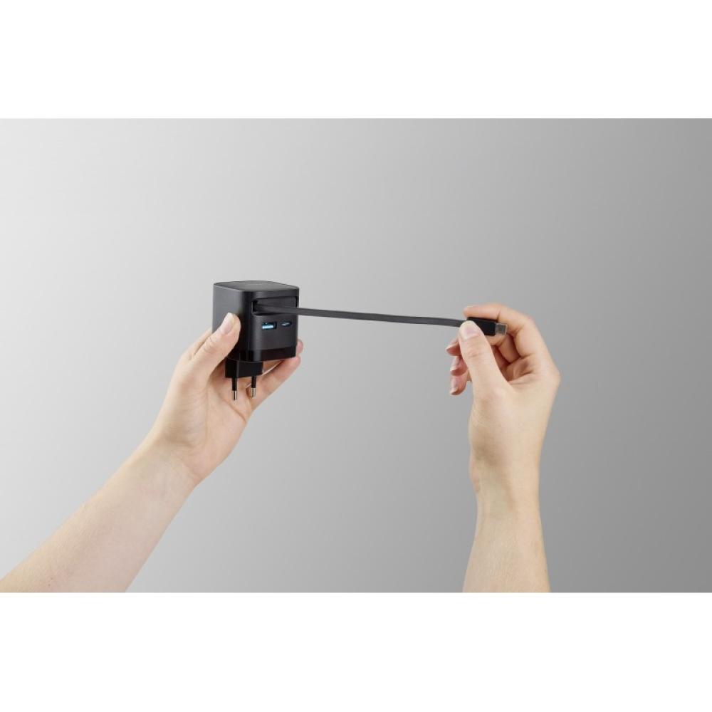 Intenso - 7806520 adaptador e inversor de corriente Interior 65 W Negro - 7806520