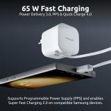 Intenso - 7806520 adaptador e inversor de corriente Interior 65 W Negro - 7806522