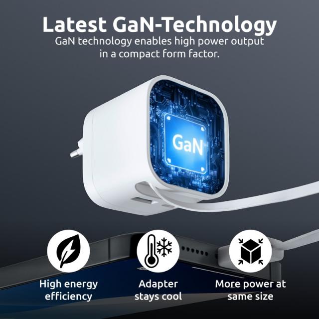 Intenso - 7806520 adaptador e inversor de corriente Interior 65 W Negro - 7806522