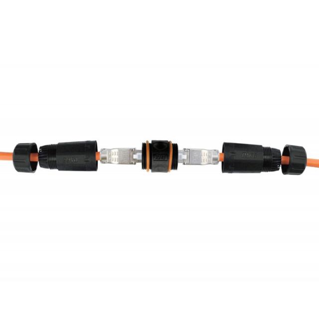 Equip - 221162 cambiador de género para cable RJ-45 Negro, Naranja