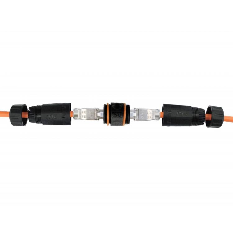 Equip - 221162 cambiador de género para cable RJ-45 Negro, Naranja
