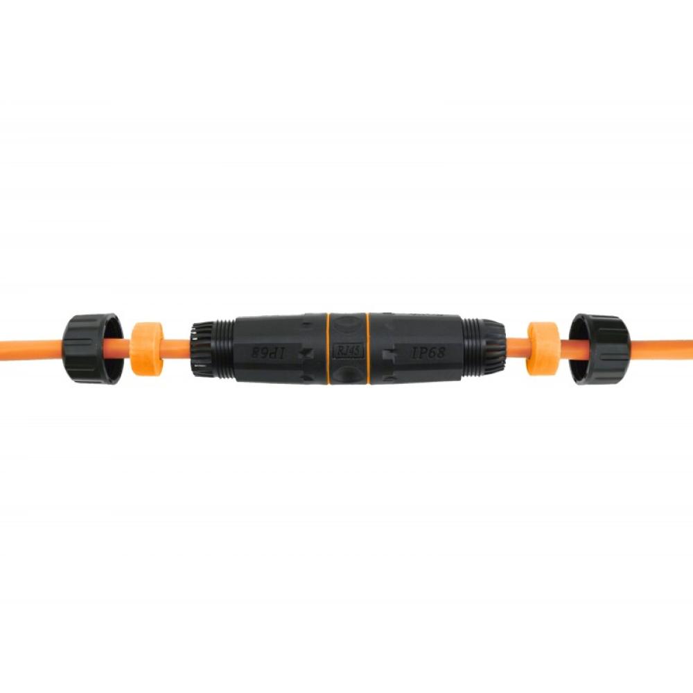 Equip - 221162 cambiador de género para cable RJ-45 Negro, Naranja