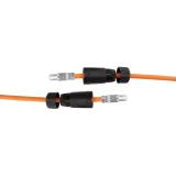 Equip - 221162 cambiador de género para cable RJ-45 Negro, Naranja
