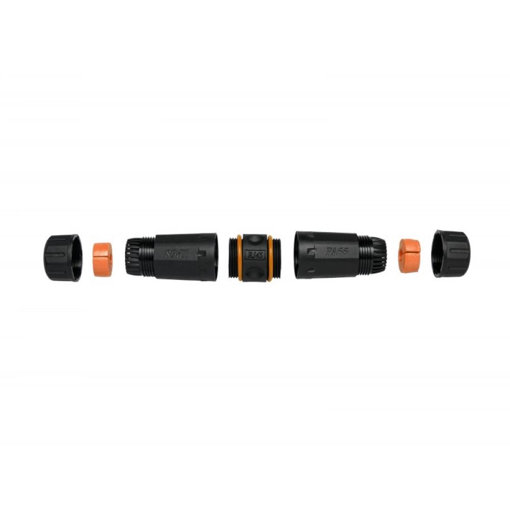 Equip - 221162 cambiador de género para cable RJ-45 Negro, Naranja