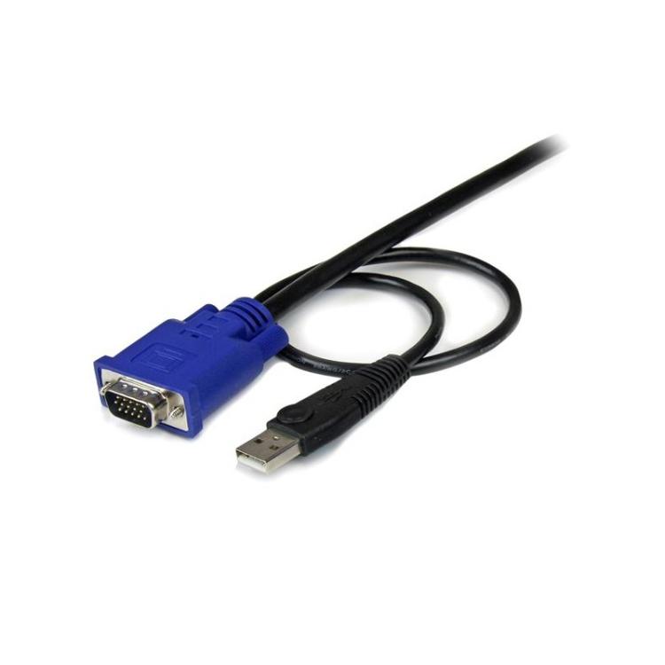 StarTech.com - Cable KVM de 3m Ultra Delgado Todo en Uno VGA USB HD15 - 10ft Pies 2 en 1
