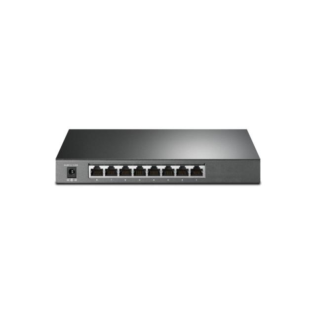 TP-Link - JetStream TL-SG2008P switch Gestionado L2/L2+ Gigabit Ethernet (10/100/1000) Energía sobre Ethernet (PoE) Negro