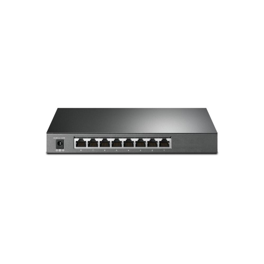 TP-Link - JetStream TL-SG2008P switch Gestionado L2/L2+ Gigabit Ethernet (10/100/1000) Energía sobre Ethernet (PoE) Negro