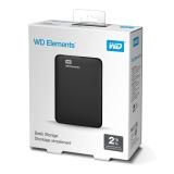 Western Digital - Elements Portable disco duro externo 2 TB 5400 RPM 2.5" Micro-USB B 3.2 Gen 2 (3.1 Gen 2) Negro