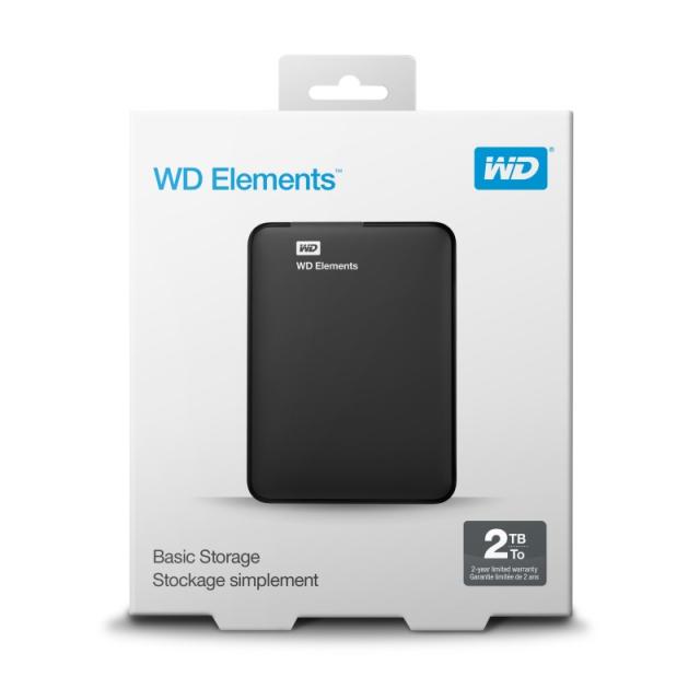 Western Digital - Elements Portable disco duro externo 2 TB 5400 RPM 2.5" Micro-USB B 3.2 Gen 2 (3.1 Gen 2) Negro
