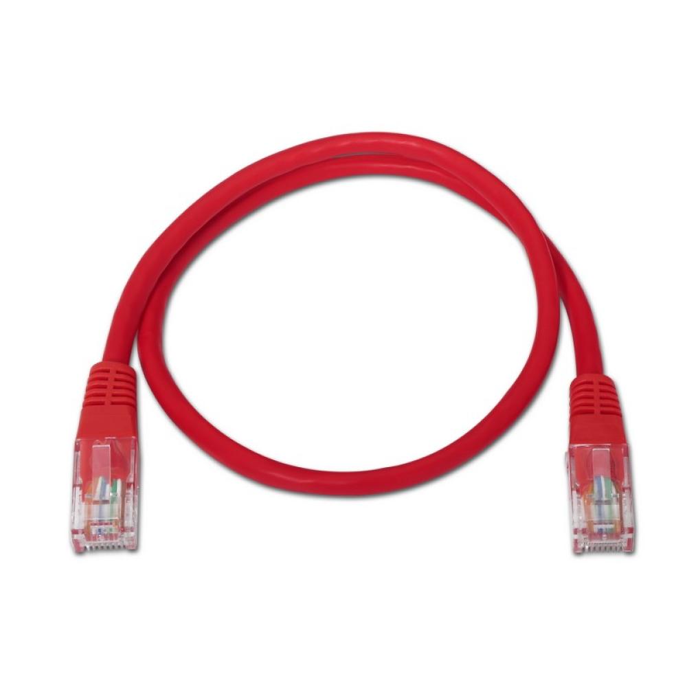 AISENS - A133-0187 cable de red Rojo 0,5 m Cat5e U/UTP (UTP)